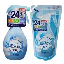 페브리즈 [무료배송]페브리즈 상쾌한향 (370ml+320ml)-1개 섬유 탈취제, 1세트