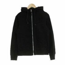 유니클로 블랙 면혼방 후드집업 공용 XS 0665