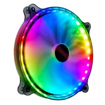 CPU 쿨러 컴퓨터 노트북 팬 Coolmoon 200mm ventilador silent pc 케이스 6pin 조용한 음소거 rgb 조정 라디에이터 5v, 싱글 팬