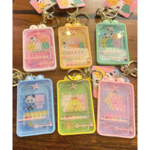 대전언니 1+1 [당일출고] 구슬 미로 핀볼 키즈게임 키링 6컬러, 그린, 핑크