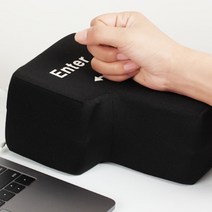 ENTER키 USB 대왕 빅엔터 대형 엔터키 사무용 쿠션 키보드 샌드백, 핑크색, ENTER