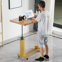 서서일하는 높이조절책상 수동식 스터디 모션책상 스탠딩데스크, 140X70X높이 70-120CM