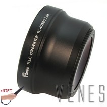 호환 텔레컨버터 익스텐더 콘버터 카메라 블랙용 67mm 2.0x 스레드 렌즈 배율 망원 텔레 컨버터 렌즈, 올림포스 산