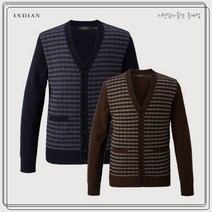 인디안 인디안 NC10 남성 체크 V가디건 MITBCXF9111 (9210610)
