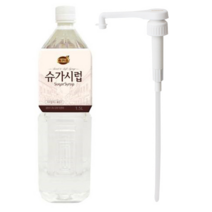 동서 리치스 슈가시럽 1.5LX1+펌프X1[카페시럽][설탕시럽][시럽][커피시럽], 6개