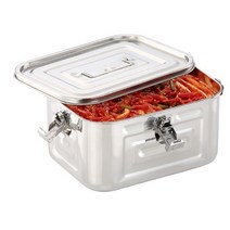 키친플라워 스테인레스 김치통 2세트, 2통, 3L
