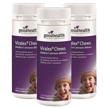 굿헬스 뉴질랜드 바이랄렉스 키즈 츄어블 120정 3팩 Good Health Viralex Kids chews