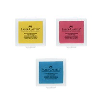 파버카스텔 전문가용 니더블 떡 지우개 컬러 (옐로우 레드 블루), 블루, 1개