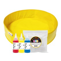 감성70ml 3색+작은매트+꽃폼(소) 스노우키즈 핑거페인트 물감놀이세트 유아물감 미술놀이 물감놀이 촉감놀이, [작은매트+감성70(빨,노,파)+꽃폼(소)]