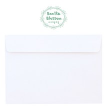 A5 봉투 컬러 행사 성탄절 신년 초대장 50장 15.5cmX21.5cm 카드, 스노우화이트(A5봉투)