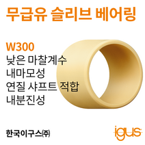 한국이구스 베어링 2-10mm iglidur® W300 독일 정품 슬리브 베어링 DUBUSH 오일리스 BUSHING 부싱, 내경 8mm:WSM-0810-15
