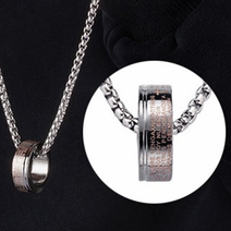 고퀄리티 레터링 남자 목걸이 남자목걸이 친구 모던 커플 남성 여자 체인 기도문 선물