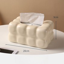 테이블 티슈 케이스 휴지박스 화장대 각티슈커버, E 사각아이보리