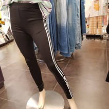 [더데이걸] 논현점 ## 두줄 나염 폴리 레깅스 ## 봄레깅스 폴리 신축성 좋은 두줄 레터링 롱티코디 초등여아