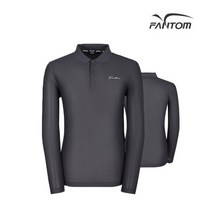 팬텀 골프 fantom남성 레터링 로고 포인트 긴팔 티셔츠 F212A1TO903_GY, 095, GY