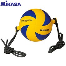 풋살공 MIKASA-mva300gss FIVB 배구 고정 포인트 스파이킹 훈련 용 탄성 로프와 공, 01 yellow ball