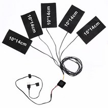 발열패드 usb 발열 패드 USB 충전 의류 난방 패드 5V 3 기어 전기 시트 온도 조, 05 1pcs shown