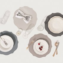 쓰임 블라썸 실리콘 테이블매트 (4color), 다크그레이