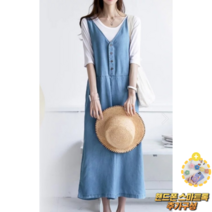 조이조아 여성멜빵바지 데님 점프슈트 루즈핏