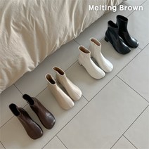 로즈블로썸 멜팅브라운 여성 캐주얼 스퀘어토 앵클 부츠 5cm (8981950)