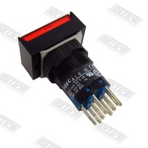 [SA ]Izumi IDEC 16mm 조명 푸시 버튼 스위치 자동 리셋 AL6M/HM 순간/라운드 2a2b DC24V--10PCS/LOT, 05 YELLOW_02 moments