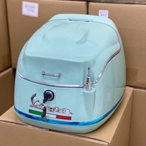 베스파탑박스 슈퍼커브 스쿠터 오토바이 바이크 캐리어 탑박스 알루미늄 리어백 트렁크, 베스파 트렁크 브라이트 레드