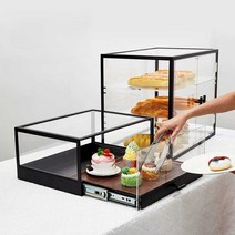 빵쇼케이스 쿠키쇼케이스 빵진열장 케잌진열장 유리장 마카롱쇼케이스, 3단 유리쇼케이스A