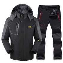 스키복 남성 겨울 스키 재킷 및 바지 양털 따뜻한 방수 남성 스노우 보드 재킷 야외 캠핑 스노우 재킷 및 바지