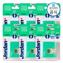 조르단 치실 익스팬드 넓은 치아용 25M 6개