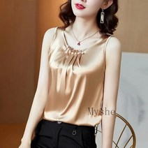 [Myshe]여성 여름 민소매 블라우스 이너 나시 티셔츠 y9 51661229