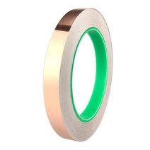 10m 단면 전도성 테이프 구리 호일 테이프 기타 용 EMI 차폐 테이프, 6mmx10m
