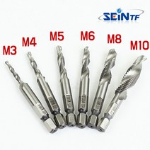세인티에프 탭핑비트 M5 드릴비트 나사탭 천공날 기리 목공 홀가공, 1개