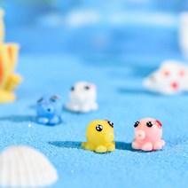 문어 4컬러 테라리움 화분 인테리어 만들기 재료 소품 미니어처, 1.노란색