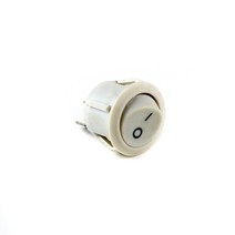 토글스위치 전등 전자식 전원KCD1 2 핀 3 핀 20mm on-Off on-Off-On SPST 원형 로커 스위치 10A/250V 푸시, 07 White-2D2Pin_01 5 Pcs