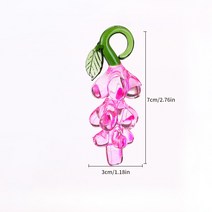 교회소품 장식품 다채로운 등나무 품 천연 크리스탈 유리 포도 나무 펜던트 크리 에이 홈, 분홍색