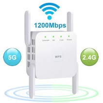 lte 라우터 5Ghz 무선 와이파이 리피터 1200Mbps 부스터 2.4G 장거리 익스텐더 5G 신호 증폭기, CHINA_2.4G 5G White | 미국 플러그