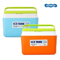 코멕스 아이스탱크 아이스박스 8.5L 오렌지/스카이블루, 오렌지