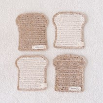 DIY 코바늘 수세미뜨기 비건 식빵 수세미만들기 2볼구성 (동영상포함), 1개