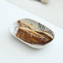 오반자이 하이비스커스 둥근사각접시 일본 그릇 식기 접시 빈티지접시 북유럽풍접시 앤틱접시, 하이비스커스 둥근사각접시[베이지], 1개