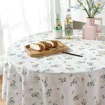 로맨틱 플라워 식탁보(60cm) 협탁보, 상세 참조, 상세 참조