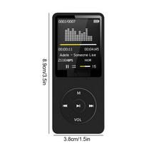 MP3 플레이어 레코드 무손실 플레이어 마이크와 함께 실행되는 휴대용 스포츠, 검은색, 하나