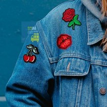 열접착 미니 와펜 자수패치 유아 미술놀이 초딩 유아 만들기 키트 초등학생 만들기 세트, 03_소형스팽글-입술립스틱 UCMPC0970