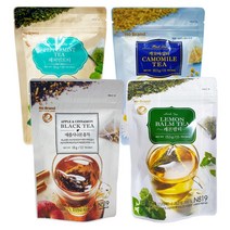노브랜드 티백차 1g x 20티백 페퍼민트 캐모마일 애플시나몬홍차 레몬밤티, 레몬밤티15티백