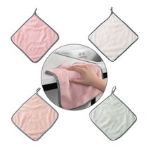 주방 (핸드타올 A타입-색상임의) 고리 주방 요술 물기 흡수 제거 수건 타올 행주 걸레