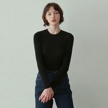 YAN13 MATE ROUND LONG T-SHIRTS BLACK