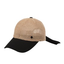[레노마골프]여성 배색 뒷리본 고착사 캡모자 RWACK6802-509, BEIGE