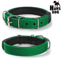 한스펫 폭30mm 라이카 진돗개 보더콜리용 튼튼한 중형견 목줄 수제목테, #30-L6