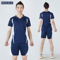 배구유니폼 배구복 팀조끼 팀복 새로운 전문 여성 배구 유니폼 유니폼 sportwear 정장 망 배구 민소매 훈련 키트, 로얄 블루, l