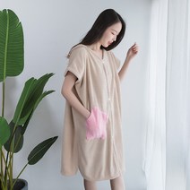 망토목욕타월 입을 수 있는 가운 홈 가운, A2, 1개