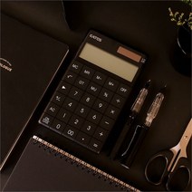 갓샵 BLACK 블랙 디자인 전자 계산기, one colour/free